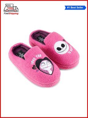 🎅 Nightmare Before Christmas Womens Slippers Jack Skellington